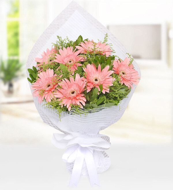 Pembe Gerbera Buketi